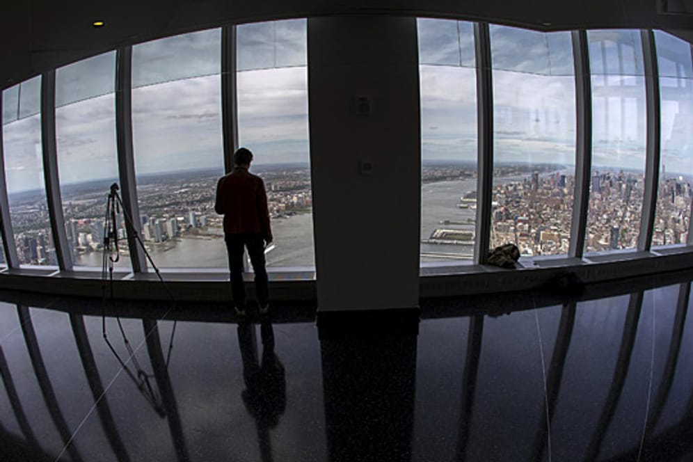 Diesen Blick gab es 14 Jahre nicht. Am 29. Mai öffnet die Aussichtsplattform des neuen "One World Trade Center".