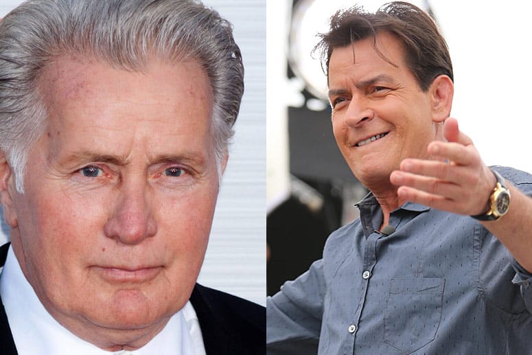 Martin Sheen (l.) hat ein eher gespaltenes Verhältnis zu seinem Sohn Charlie.