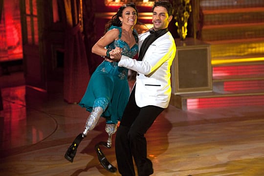 Giusy Versace und Raimondo Todaro als Tanzpaar der italienischen Tanz-Show "Ballando con le stelle".