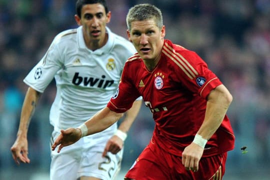 Bald Teamkameraden? Bastian Schweinsteiger (re.) im Laufduell mit Angel Di Maria. Eine Szene aus dem Halbfinale der Champions League 2012 zwischen Real Madrid und den FC Bayern.