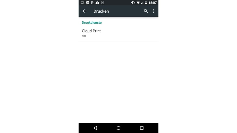 Wenn das Smartphone mit dem gleichen Google Konto verknüpft ist, auf das auch Google Cloud Print angemeldet ist, steht dem Drucken nichts mehr im Wege.