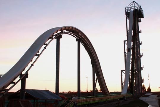 Das ist die Wasserrutsche "The Verrückt".