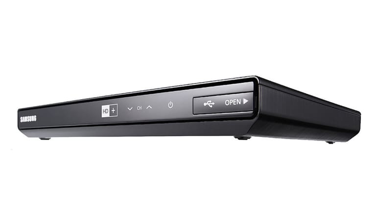 Samsung Media Box HD+ GX-SM550SH ist im Handel mit etwas Glück für unter 100 Euro zu finden und lieferte im Test gute Gesamtergebnisse.