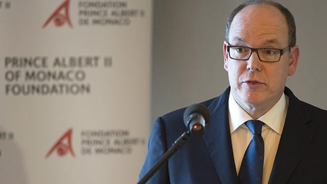 Albert von Monaco bei der Klimakonferenz auf Sylt.