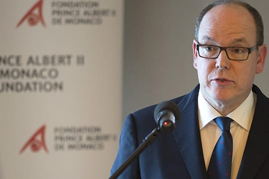 Albert von Monaco bei der Klimakonferenz auf Sylt.