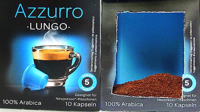 Misst man den Anteil des Kaffees in den Kapseln von "Azzurro Lungo" der Lidl-Marke Bellarom, so beläuft sich dieser grade mal auf 52 Gramm.