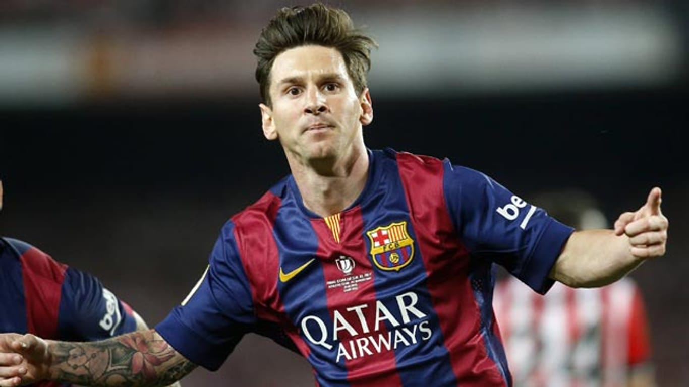 Lionel Messi und der FC Barcelina können nach 2009 zum zweiten Mal das Triple der Vereinsgeschichte gewinnen.