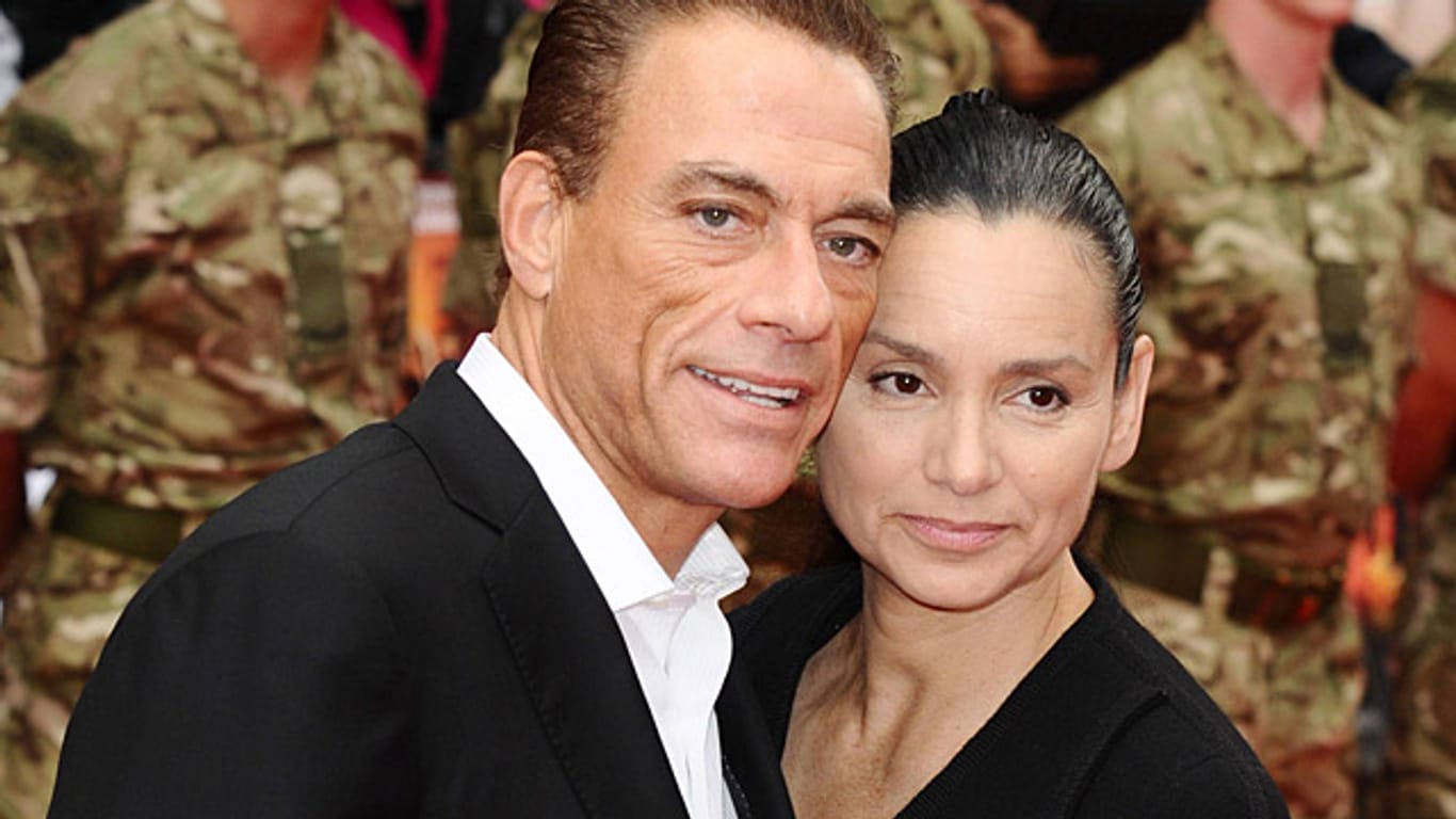 Lassen sich nun doch nicht wieder scheiden: Jean-Claude Van Damme und Gladys Portugues (hier im Jahr 2012).