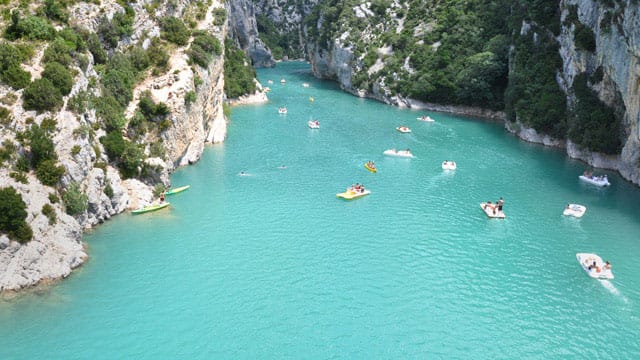 Türkises Wasser, steile Wände: Die Schlucht von Verdon gehört zu den größten Schluchten Europas - und den schönsten.