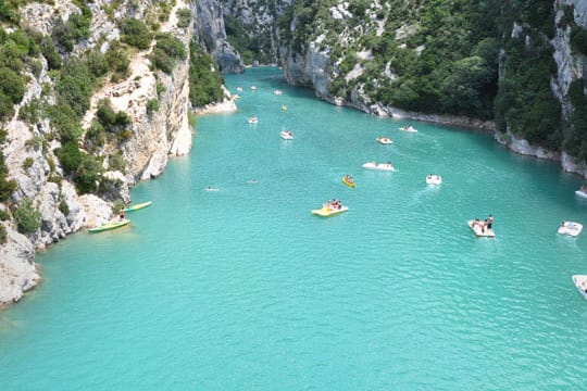 Türkises Wasser, steile Wände: Die Schlucht von Verdon gehört zu den größten Schluchten Europas - und den schönsten.