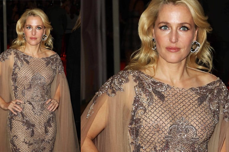 "Akte X"-Star Gillian Anderson zeigt alles.