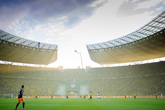 Traumhaft schön - und zudem geschichtsträchtig: Das Olympiastadion in Berlin.