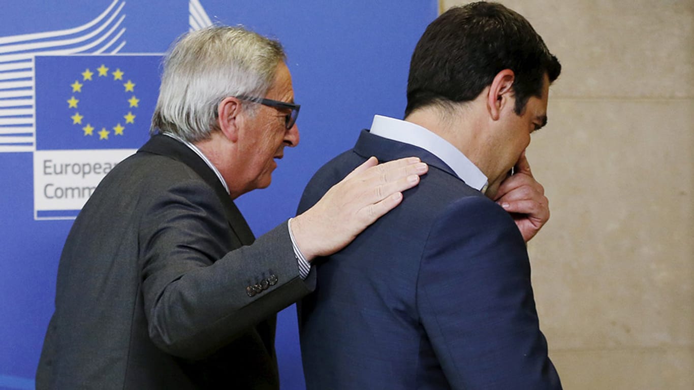 Bleib locker, Kumpel: Jean-Claude Juncker (links) und Alexis Tsipras.