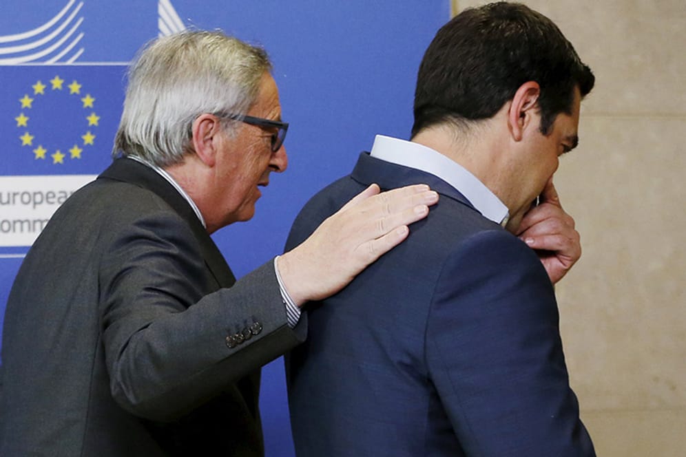 Bleib locker, Kumpel: Jean-Claude Juncker (links) und Alexis Tsipras.