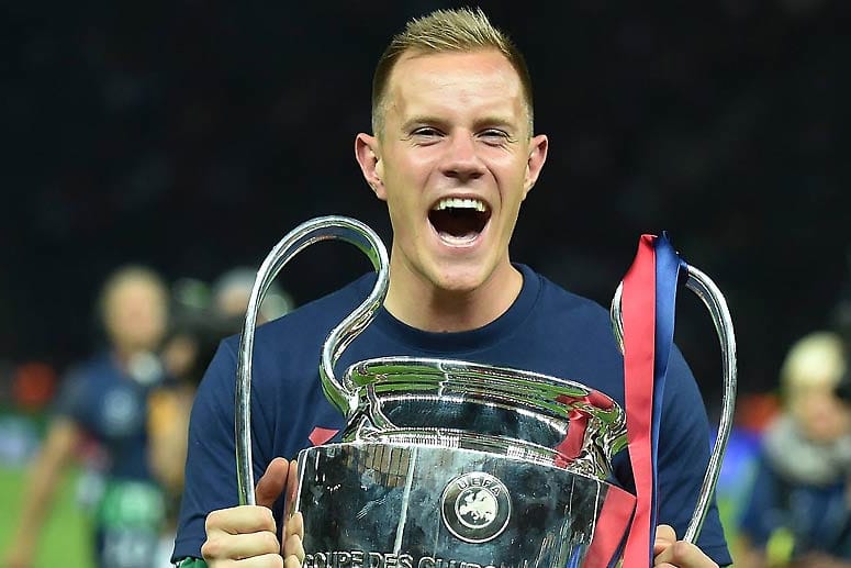 Schreit die Freude heraus: Marc-André ter Stegen feiert den Champions-League-Sieg.