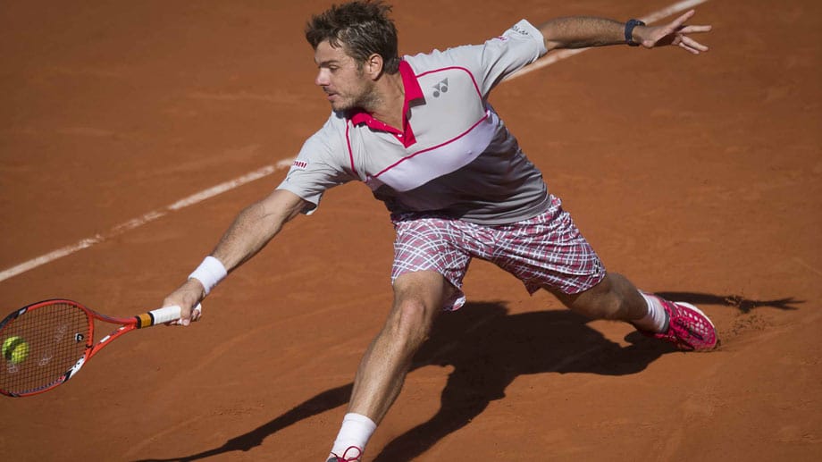 Stan Wawrinka spielte bei den French-Open in einer rot-weiß karierten Shorts. Stan Wawrinka spielte bei den French-Open in einer rot-weiß karierten Shorts.