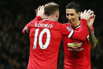 Wayne Rooney und Angel di María gehören zu den Superstars bei Manchester United.