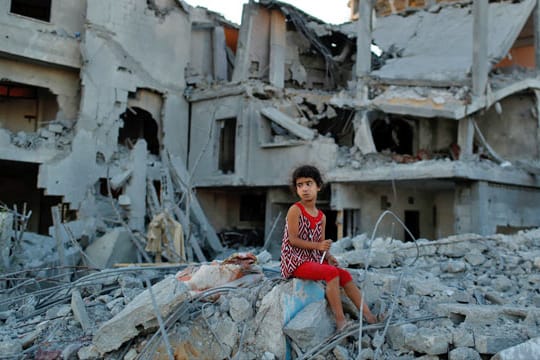Ruinen in Beit Hanun, östlich von Gaza-Stadt: Im Gazakrieg 2014 kamen Hunderte Kinder ums Leben.