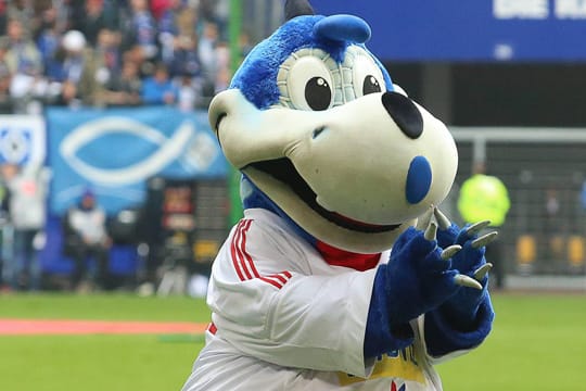 Symbol für die Bundesliga-Zugehörigkeit seit 1963: Der HSV-Dino.