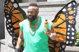 Mr. T zeigt sich in New York als Schmetterling.