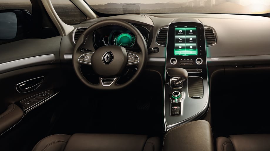 Im Öko-Modus wird der Fahrzeug-Innenraum grün erleuchtet. Aber auch die Intensität der Massagesitze und der Klimaanlage werden neben den Fahrzeug-Parametern gesteuert.