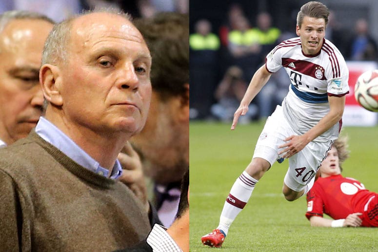 Uli Hoeneß (li.) hat den Wechsel von Bayern-Talent Lukas Görtler nach Kaiserslautern ermöglicht.