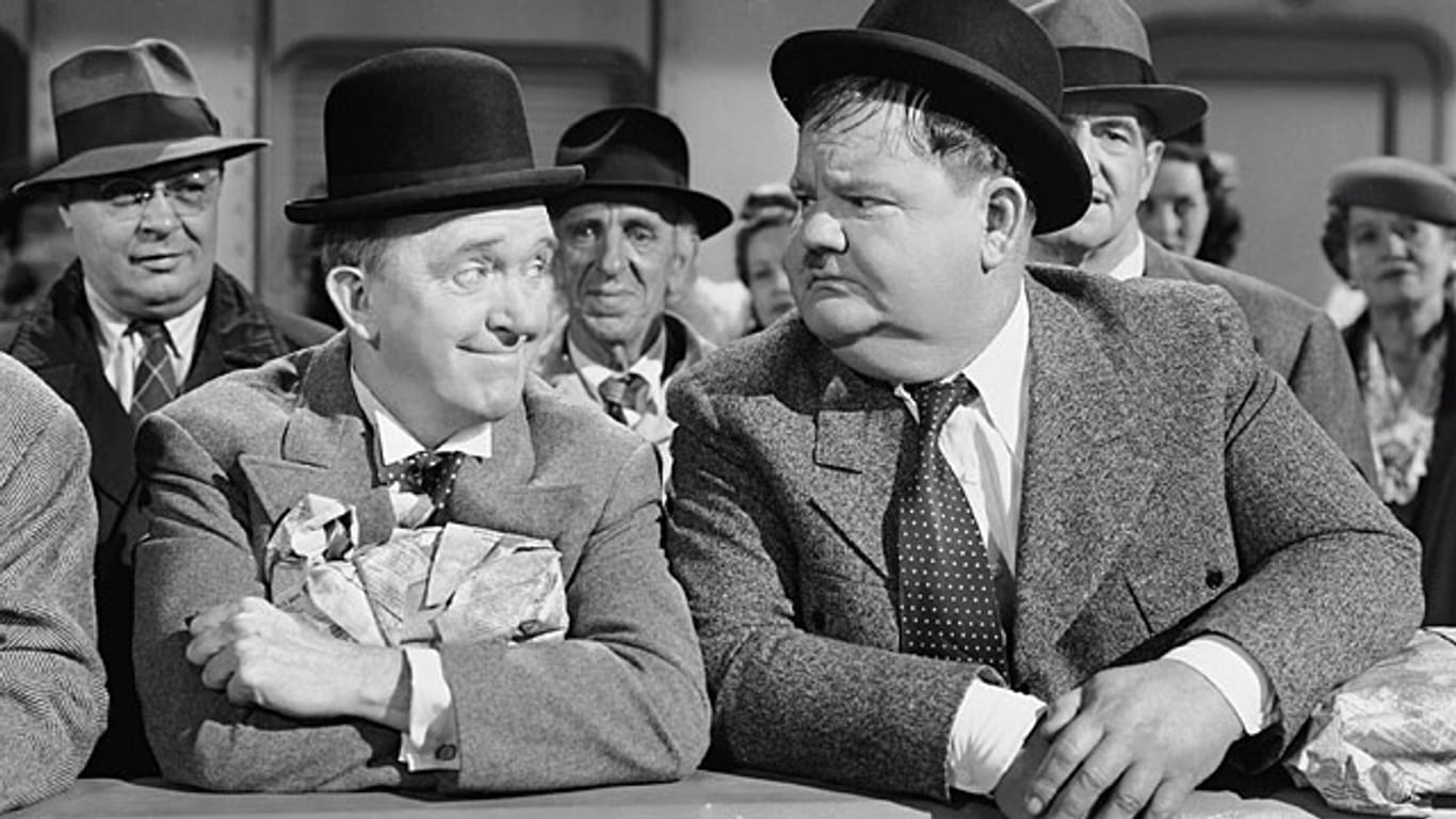 Unvergessen: Stan Laurel und Oliver Hardy schrieben als "Dick und Doof" Filmgeschichte.