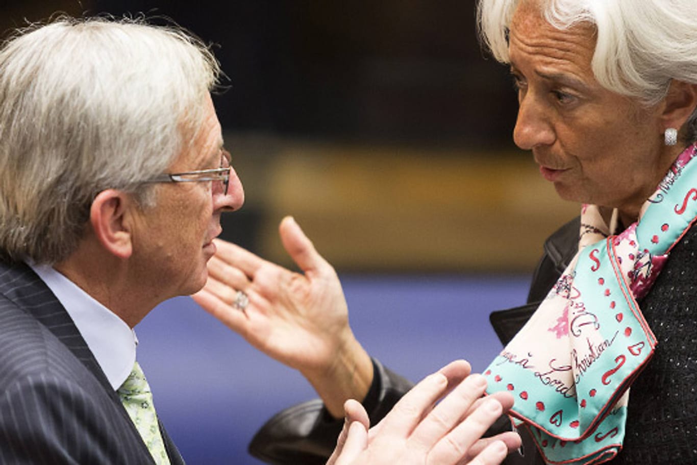 Jean-Claude Juncker und Christine Lagarde: Die EU und ihre Institutionen sind sich im Verhalten Griechenland gegenüber uneins.