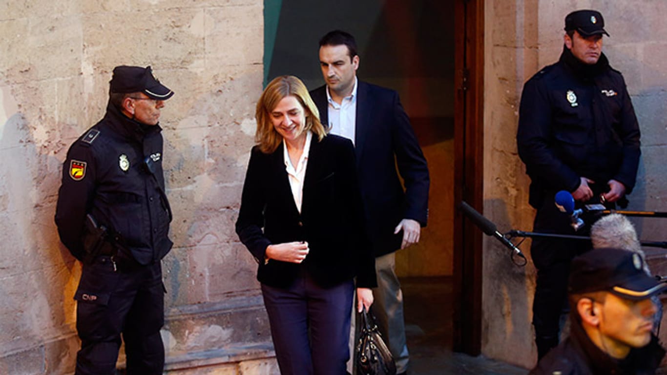 Cristina de Borbón ist wegen Beihilfe zum Steuerbetrug in zwei Fällen angeklagt.