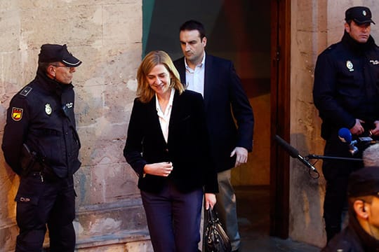 Cristina de Borbón ist wegen Beihilfe zum Steuerbetrug in zwei Fällen angeklagt.