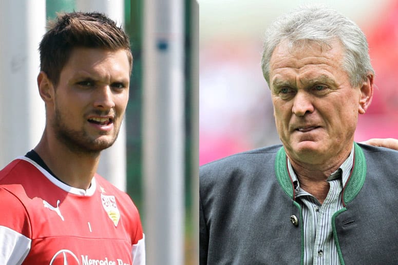 Sepp Maier (re.) kritisiert den Wechsel von Sven Ulreich zum FC Bayern.