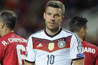 Lukas Podolski hat bisher 125 Länderspiele für die deutsche Nationalmannschaft bestritten.