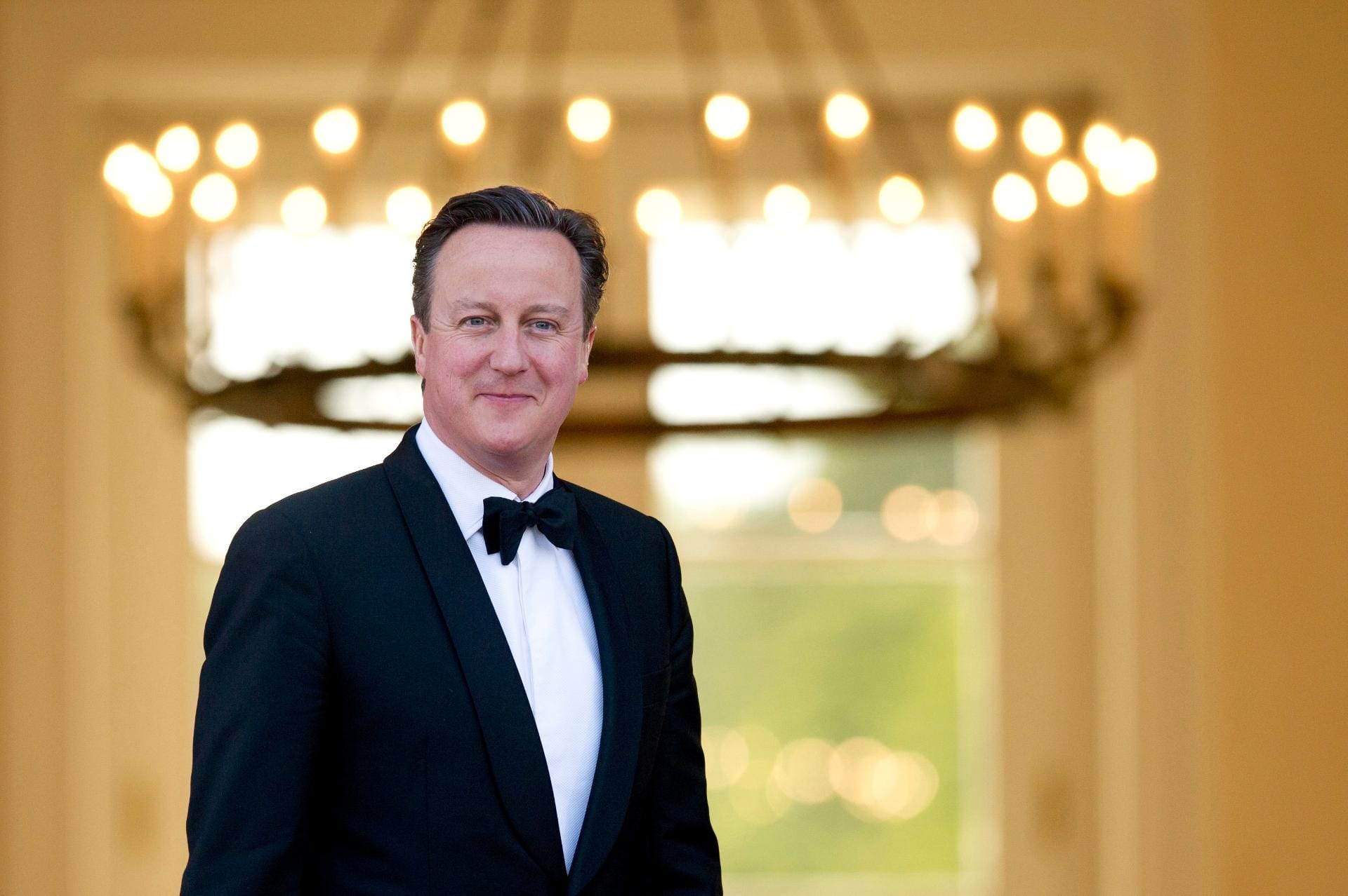 Der britische Premierminister David Cameron diniert ebenfalls auf Schloss Bellevue.