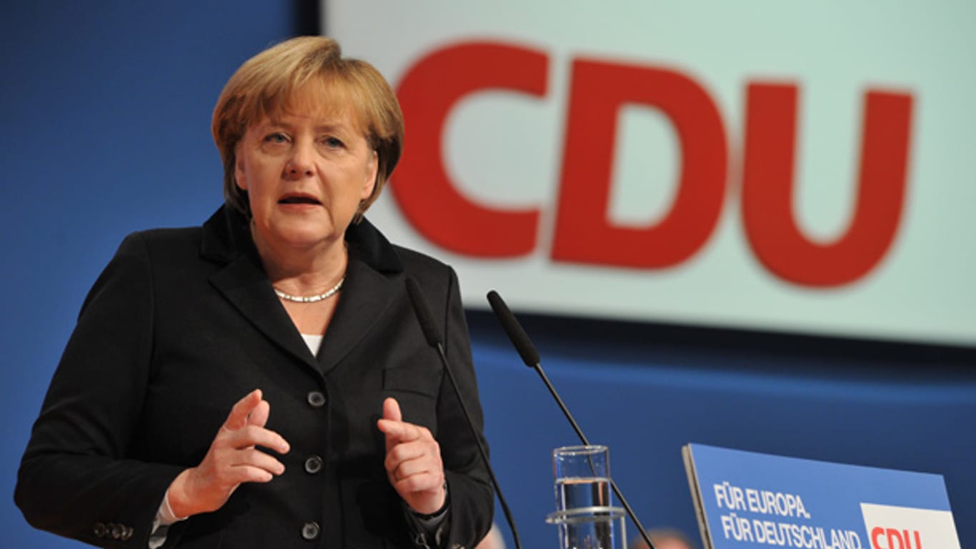 Bundeskanzlerin Angela Merkel gibt in der Partei die Richtung vor.