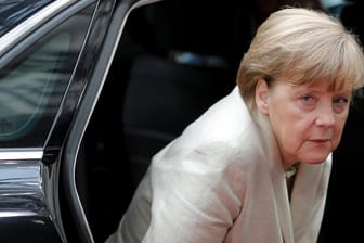 Abgetaucht: Bundeskanzlerin Angela Merkel.