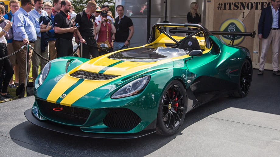 Der Lotus 3-Elven feierte beim Goodwood Festival of Speed seine Weltpremiere und zog die Blicke der Besucher auf sich.