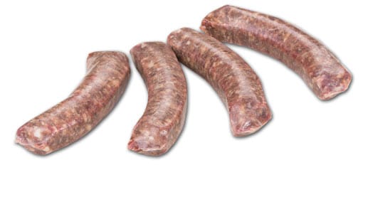 Diese Bratwurst von Otto Gourmet stammt zu hundert Prozent aus deutschem Wildschwein.