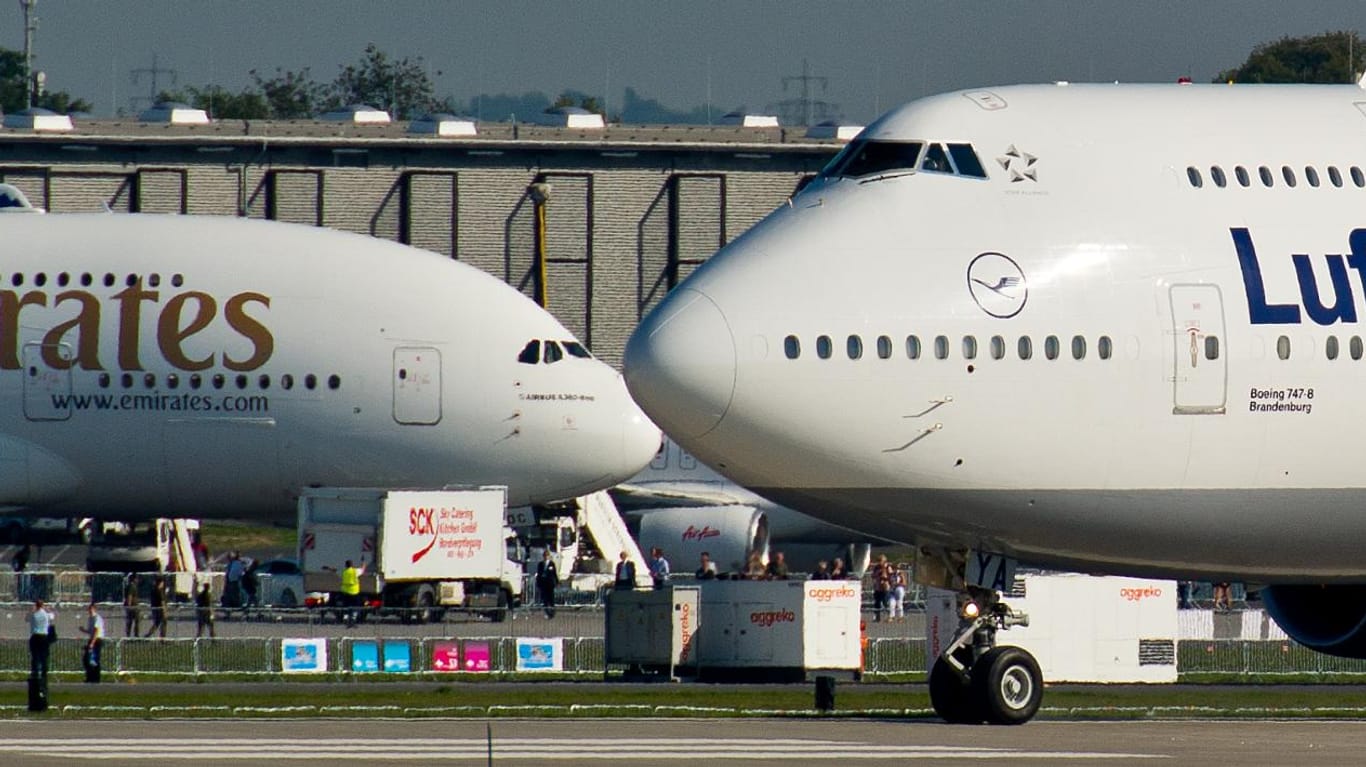 Der Airbus A380 und die Boeing 747-8 sind die Giganten der zivilen Luftfahrt.