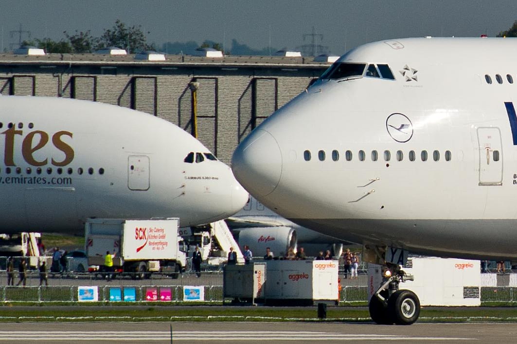 Der Airbus A380 und die Boeing 747-8 sind die Giganten der zivilen Luftfahrt.