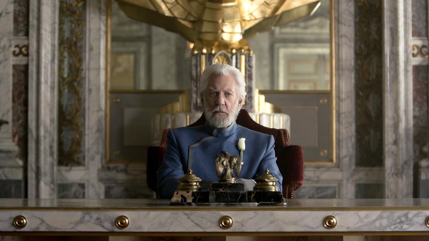 Donald Sutherland als Präsident Snow in "Die Tribute von Panem"