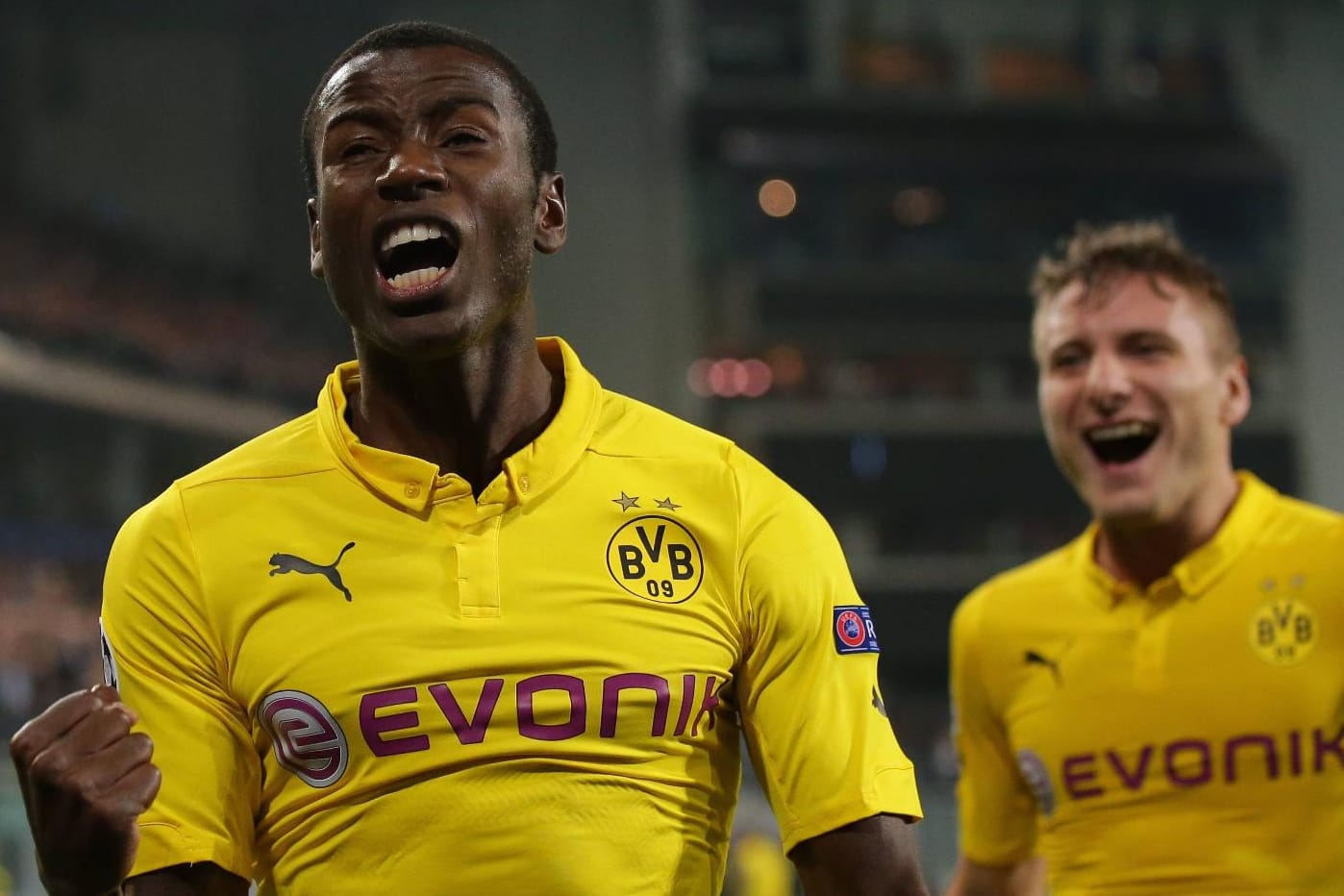 In der Champions League funktionierte das Zusammenspiel der Stürmer Adrian Ramos (li.) und Ciro Immobile schon ganz gut.