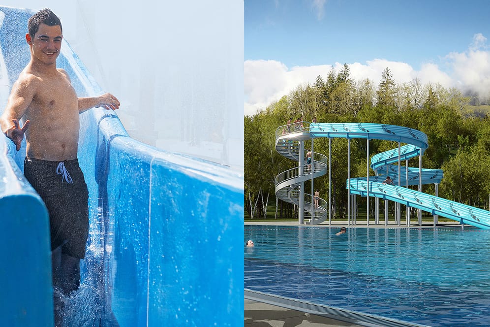 Im Erlebnis- und Wellnessbad "AquaMagis" eröffnet schon bald die erste Steh-Rutsche weltweit.