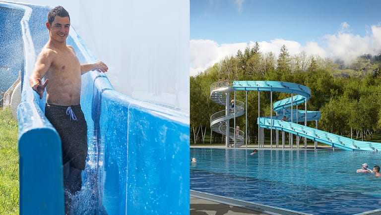 Im Erlebnis- und Wellnessbad "AquaMagis" eröffnet schon bald die erste Steh-Rutsche weltweit.