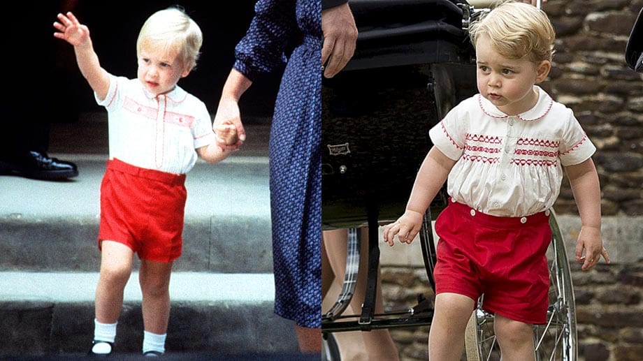 Wie geklont: Prinz George (r.) und sein Vater William im selben Alter. Wie geklont: Prinz George (r.) und sein Vater William im selben Alter.