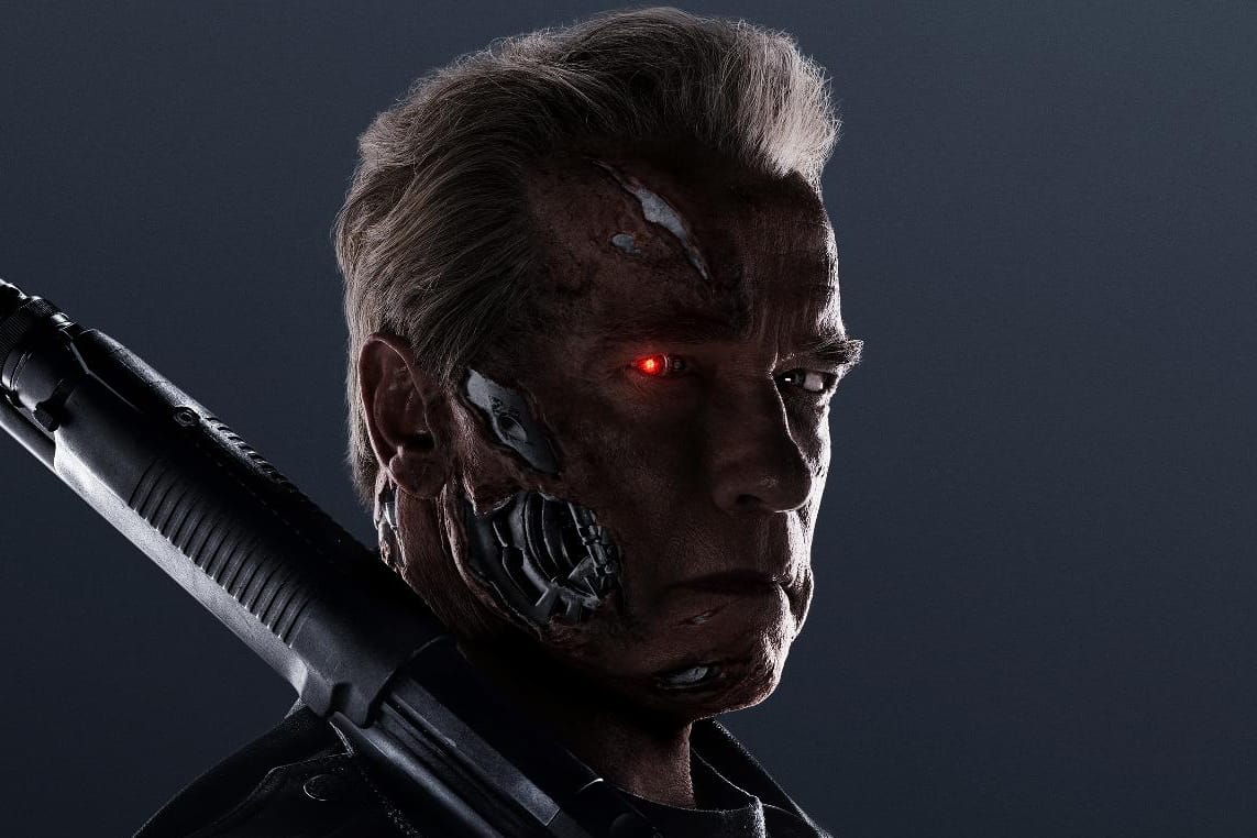 Auch Roboter werden älter: Arnold Schwarzenegger als leicht angegrauter Terminator T-800.