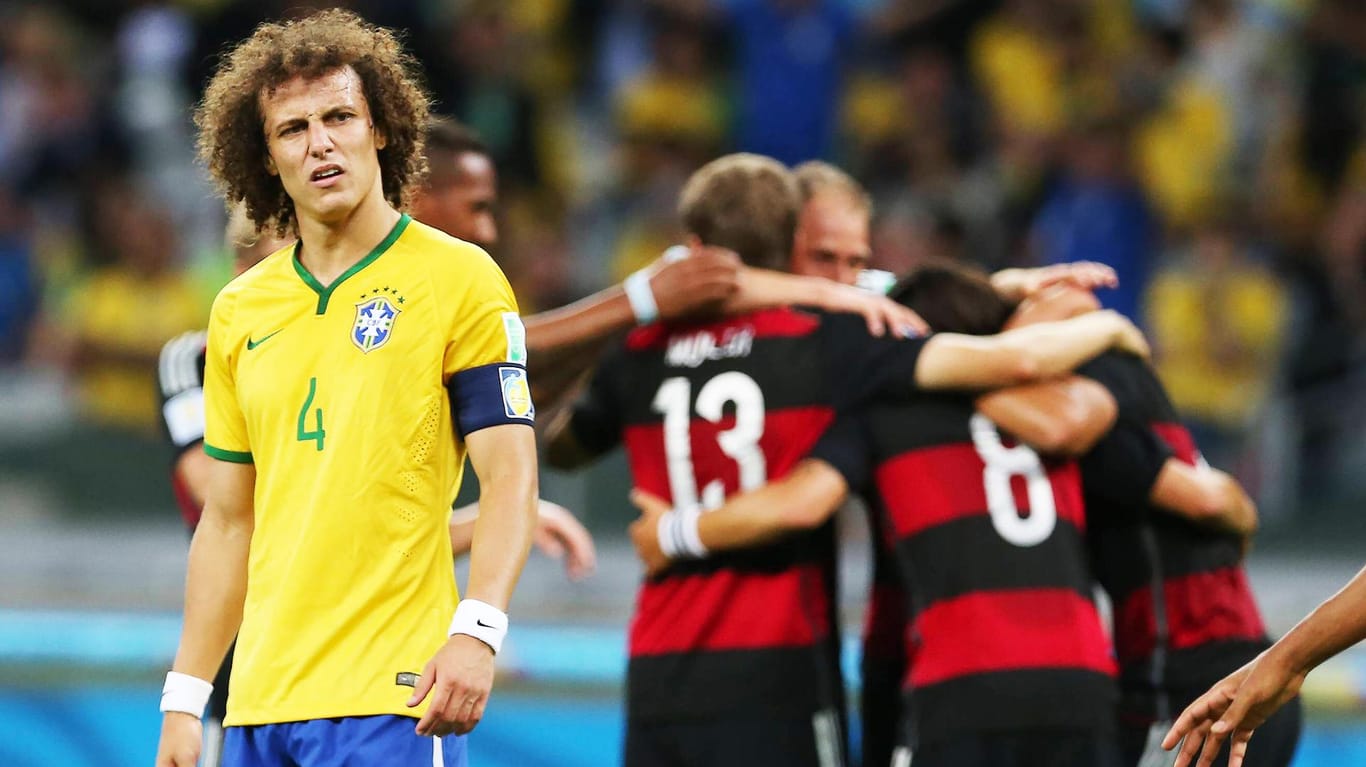 David Luiz und Brasiliens Nationalmannschaft: ins Herz getroffen.