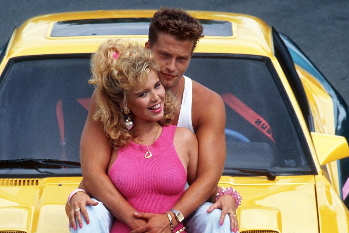 Tina Ruland und Til Schweiger 1991 in der Kult-Komödie "Manta, Manta".