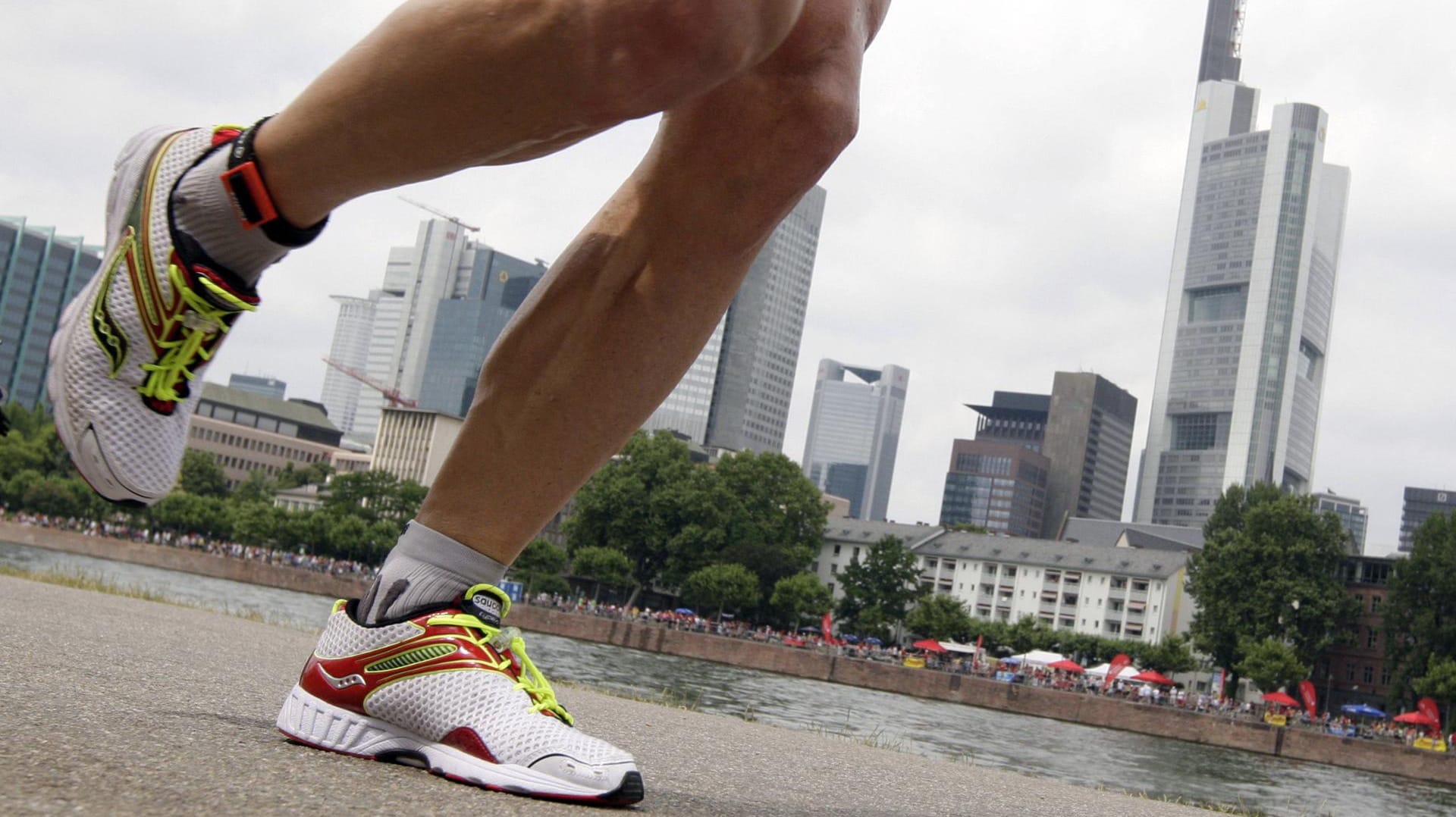 Der Ironman in Frankfurt fand in diesem Jahr bei großer Hitze statt.