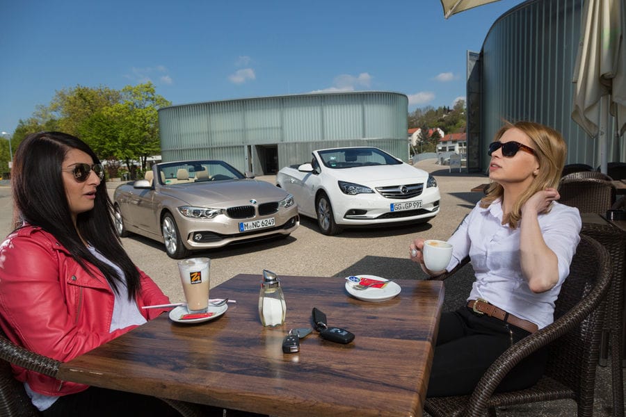 BMW 420i Cabriolet und Opel Cascada 1.6 Ecotec Turbo