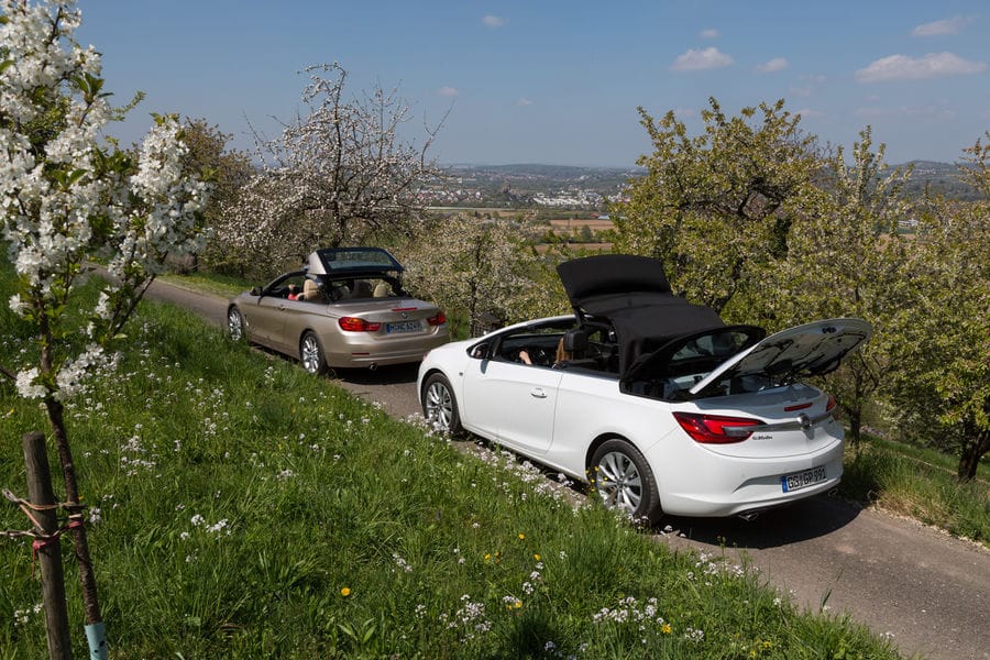 BMW 420i Cabriolet und Opel Cascada 1.6 Ecotec Turbo